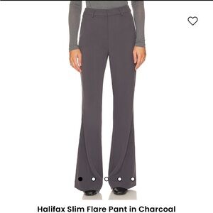 Revolve Bardot Halifax Slim Flare Pant in Charcoal